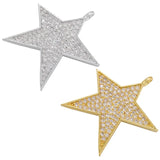 DIY Necklace Jewelry Accessories Large CZ Star Charm Pendant
