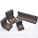 Soft Touch Paper Jewelry Case Necklace Bracelet Earring Pendant Ring Gift Box