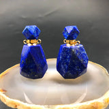 Lapis Lazuli Stone Pendant Essential Oil Bottle Necklace