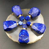 Lapis Lazuli Stone Pendant Essential Oil Bottle Necklace