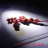 Cinnabar Plum blossom Phone Chain DIY Key Ring Jewellery Man Woman Luck Amulet