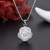 925 Silver Charm Flower Jewelry Set Wedding Gift