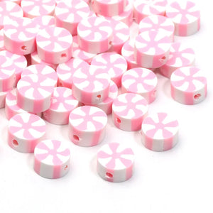 Clay Round Beads 9mm for Jewelry Making 20/50/100pcs