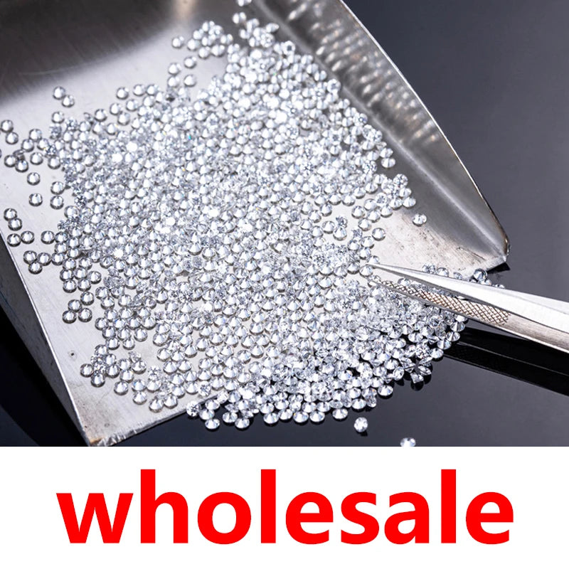 D 1ct Small Size Stones Loose Moissanite 0.7mm-3mm D Lab Grown