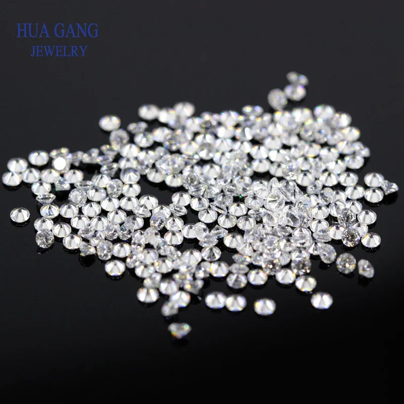 D 1mm~3mm Loose Moissanite Beads Round Brilliant Cut Stone