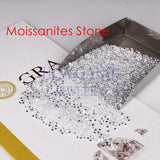 D 1mm~3mm Loose Moissanite Beads Round Brilliant Cut Stone