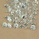 D Moissanites Gems Beads Round Shape Cut Loose Stone
