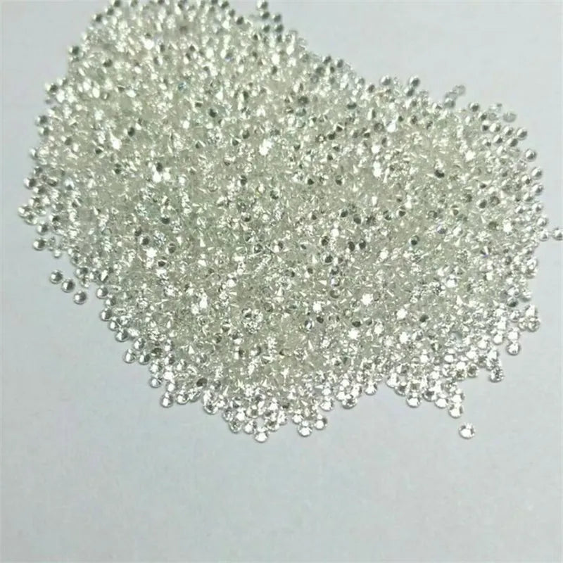 D Moissanites Gems Beads Round Shape Cut Loose Stone