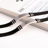 Personalized Mens Stainless Steel Silicone Bracelet