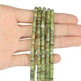 4x2mm Canada Jade Flat Round Disc Beads for Jewelry Making