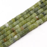 4x2mm Canada Jade Flat Round Disc Beads for Jewelry Making