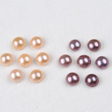 DIY 12-14mm Pink Purple Mabe Pearl Loose Beads for Jewelry Making