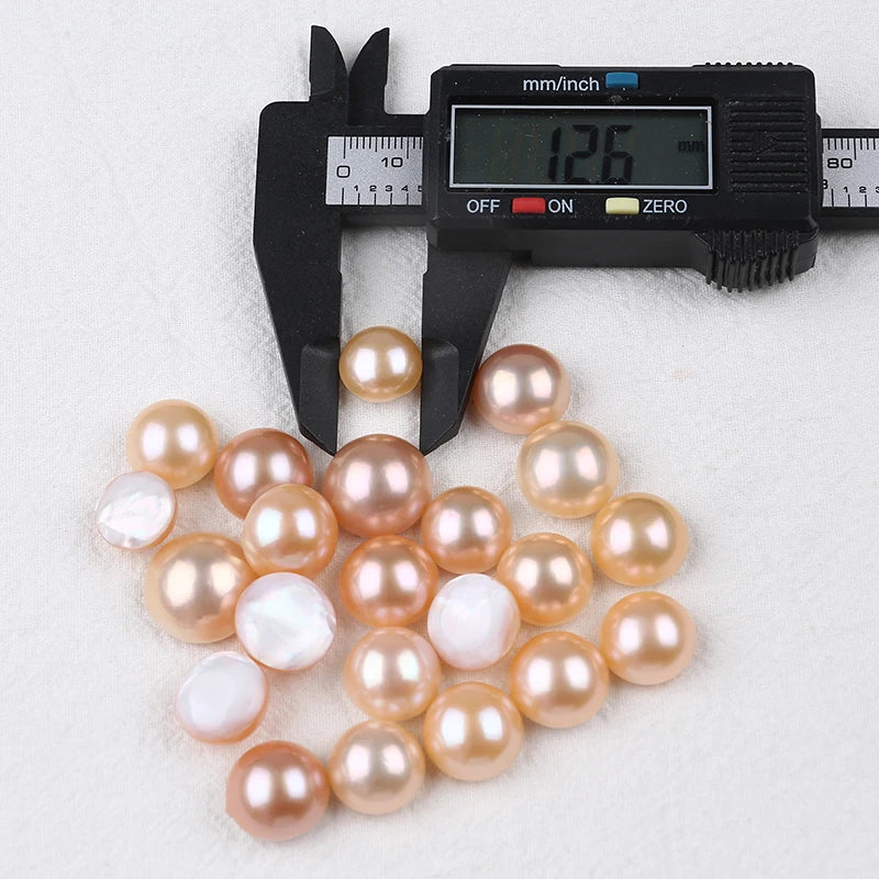DIY 12-14mm Pink Purple Mabe Pearl Loose Beads for Jewelry Making