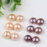 DIY 12-14mm Pink Purple Mabe Pearl Loose Beads for Jewelry Making
