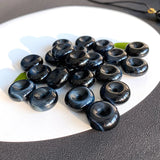 Dark Tiger Eyes Stone Beads Bracelet Hand Weave Crystal Jewelry