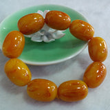 Dark Yellow Ore Bright Natural Stone Bracelets Lucky Women Men