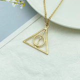 Deathly Hallows Necklace Golden Silver Pendants Classic
