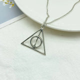 Deathly Hallows Necklace Golden Silver Pendants Classic