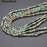 Faceted 2mm African Turquoise Round Loose Beads