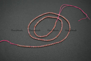 2mm Red Strawberry Quartz Stone Round Beads