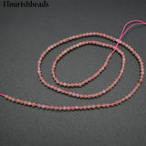 2mm Red Strawberry Quartz Stone Round Beads