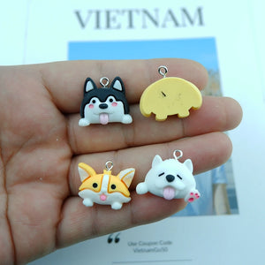 Dog Charms for Jewelry Making Earring Bracelet Pendant Accessories
