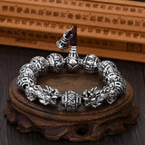 Domineering Beads Solid Bracelet Retro Nanwu Amitabha Men's Bracelet
