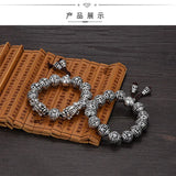 Domineering Beads Solid Bracelet Retro Nanwu Amitabha Men's Bracelet
