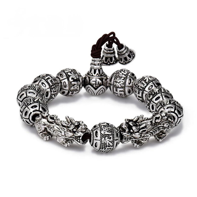Domineering Beads Solid Bracelet Retro Nanwu Amitabha Men's Bracelet
