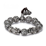 Domineering Beads Solid Bracelet Retro Nanwu Amitabha Men's Bracelet