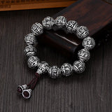 Domineering Beads Solid Bracelet Retro Nanwu Amitabha Men's Bracelet