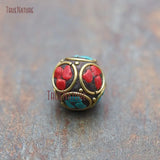 Copper Metal Ball Loose Beads 18mm for Mosaic Art Charm Jewelry BE8113