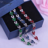 Dubai Style Silver Bridal Jewelry Women's Bracelet