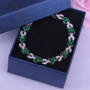 Dubai Style Silver Bridal Jewelry Women's Bracelet