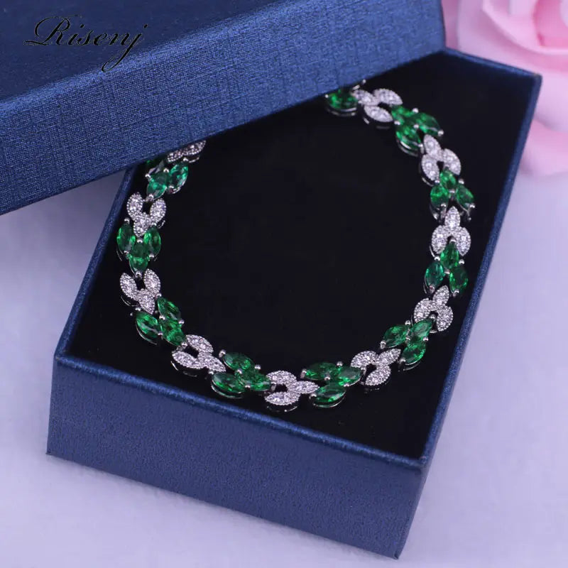 Dubai Style Silver Bridal Jewelry Women's Bracelet
