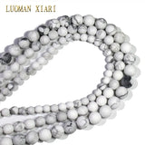 Dull Polish Howlite Turquoises Natural Stone Beads 6/8/10mm
