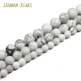 Dull Polish Howlite Turquoises Natural Stone Beads 6/8/10mm