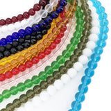 Matte Glass Beads Natural Stone Round Spacer Beads 4-12mm