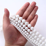 Matte Glass Beads Natural Stone Round Spacer Beads 4-12mm