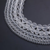 Matte Glass Beads Round Loose Beads 4/6/8/10/12mm