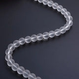 Matte Glass Beads Round Loose Beads 4/6/8/10/12mm