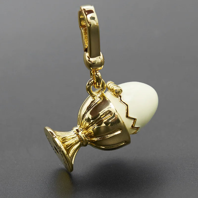 Enamel Glaze Egg Pendant Bag Pendant Jewelry