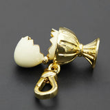 Enamel Glaze Egg Pendant Bag Pendant Jewelry