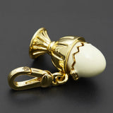 Enamel Glaze Egg Pendant Bag Pendant Jewelry