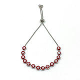 Enamel Eye Bracelets Box Chain Adjustable Pull Tie