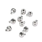 18K Plated Brass Metal Crimp Beads for Memory Wire Jewelry Making