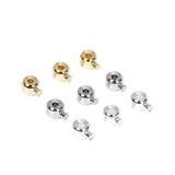 18K Plated Brass Metal Crimp Beads for Memory Wire Jewelry Making