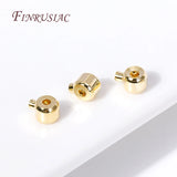18K Plated Brass Metal Crimp Beads for Memory Wire Jewelry Making