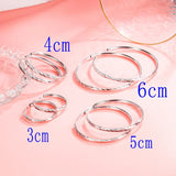 18KT Hoop Earrings for Party Wedding Christmas Gift