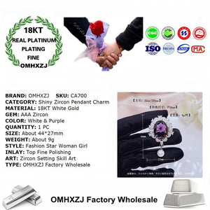 European Woman Girl Tear Zircon 18KT Brooch Pendant Charm
